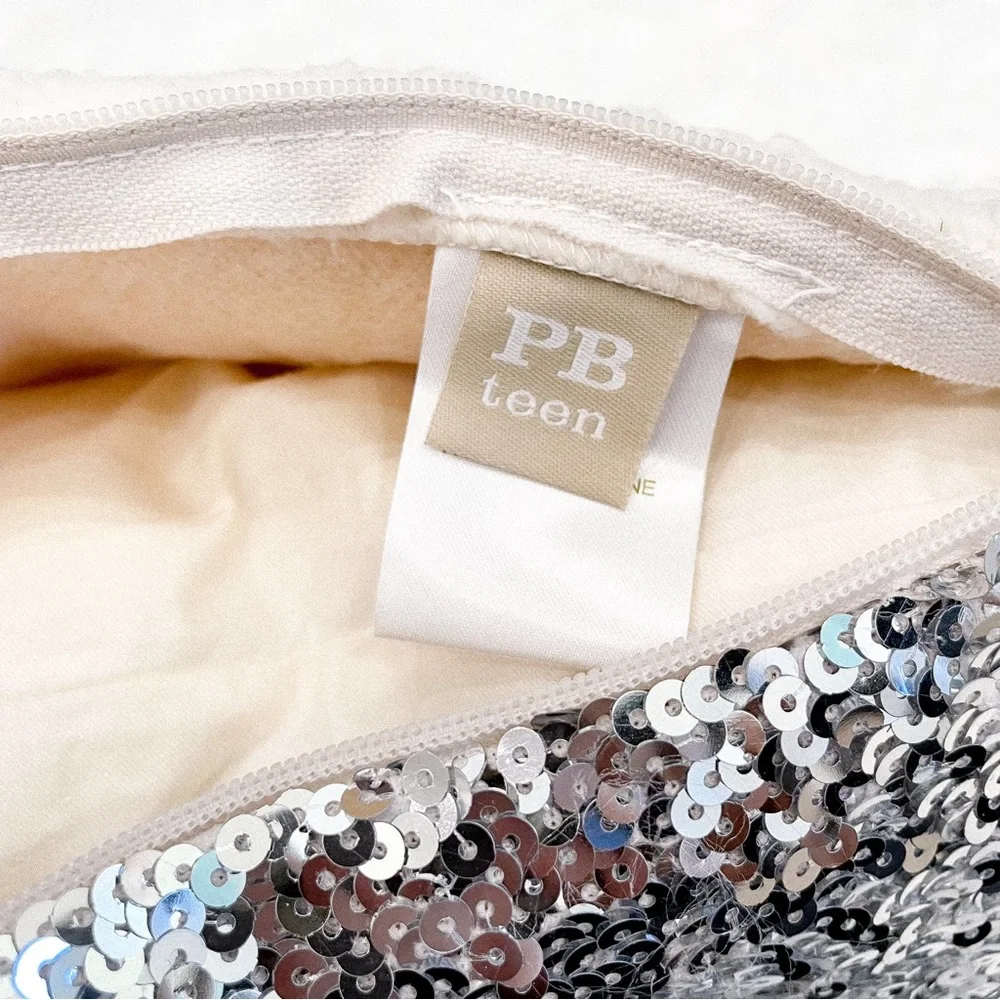 pb teen sequin reversible decorative accent pillow